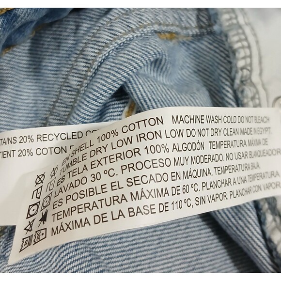 NWT Forever 21 Women’s 29 High Rise Relaxed Mom Jeans Distressed Light Wash Y2K - Picture 11 of 11